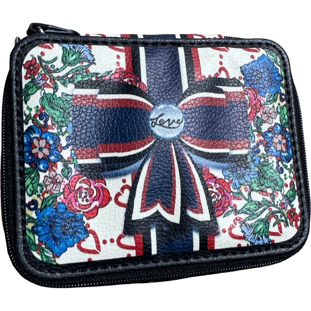 Brighton Be Mine Beautiful British Rose Zip Travel Jewelry Case Floral